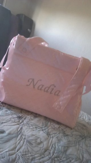Bolso de bebé personalizado rosa