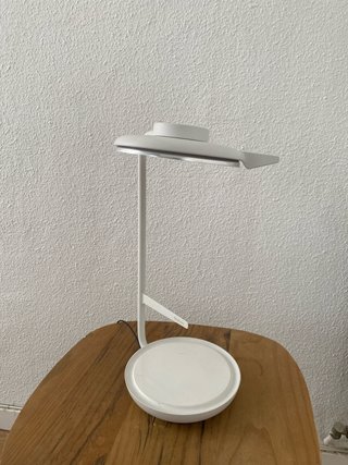 Flexo de mesa blanco con espejo