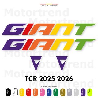 Kit Vinilos GIANT TCR 2025 2026 Bicicleta Colores