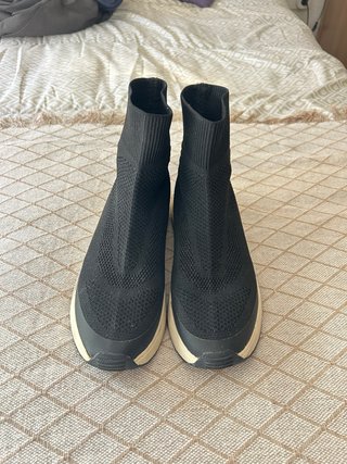 Botas tipo calcetín negras