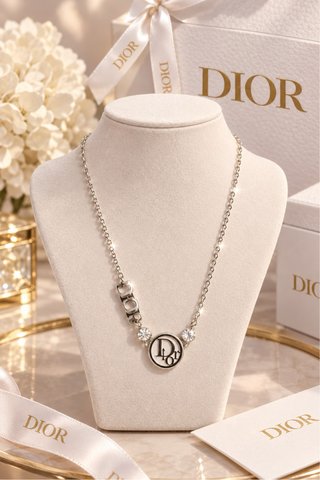 Collar Dior Plata Acero