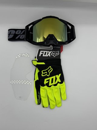 Gafas 100% y Guantes Fox Nuevos 52