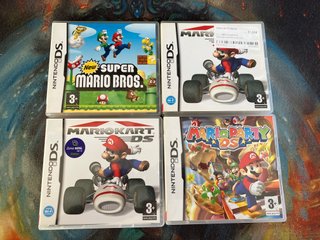 Lote 4 Carátulas de Mario para Nintendo DS (ESP)