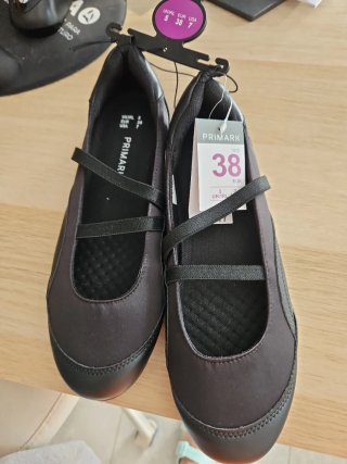 Manoletinas Negras Primark Talla 38