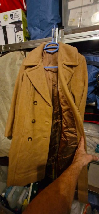 Abrigo Vintage de Lana Virgen Camel