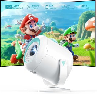 Mini Proyector 1080p WiFi 6 Bluetooth