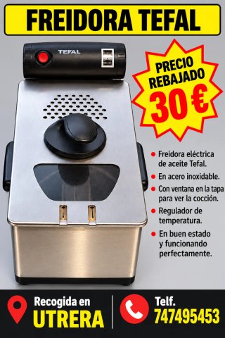 Freidora Tefal de Acero Inoxidable