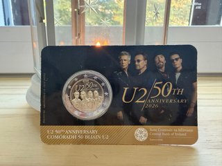 Moneda Conmemorativa U2 50th Anniversary