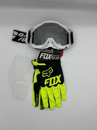 Gafas 100% y Guantes Fox Nuevos 54
