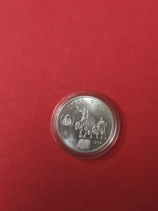 2000 PESETAS PLATA 1997 QUIJOTE. NUEVA.ENCAPSULADA