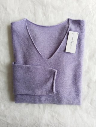 Jersey de punto morado