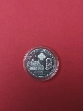 2000 PESETAS PLATA 1998 FELIPE II.NUEVA.ENCAPSULAD