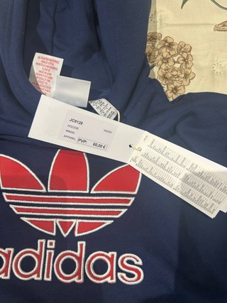 Sudadera Adidas Azul con Capucha