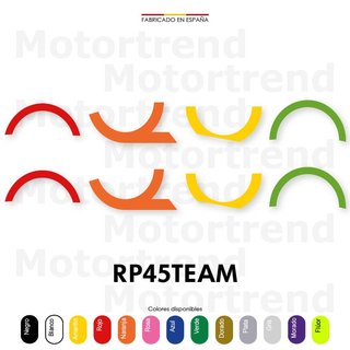 Kit Vinilos Oquo RP45TEAM Bicicleta Colores