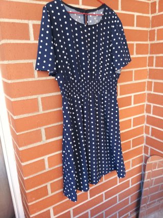 Vestido MIDI a topos