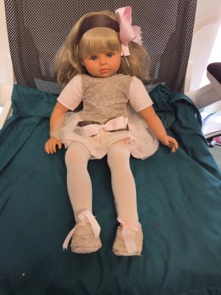 Muñeca Pepa con Vestido y Lazo Marca Asi