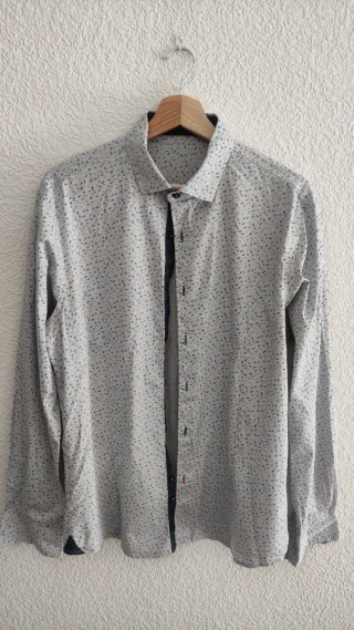 Camisa estampada azul