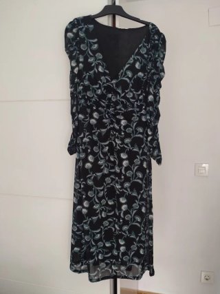 Vestido Manga Larga Estampado
