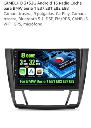 Pantalla Android para BMW Serie 1