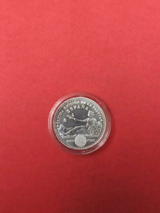 2000 PESETAS PLATA 2001. NUEVA. ENCAPSULADA