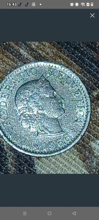 Moneda Suiza Confoederatio Helvetica 1966