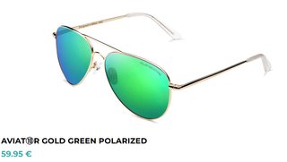 Gafas Clandestine AVIAT10R Gold Green