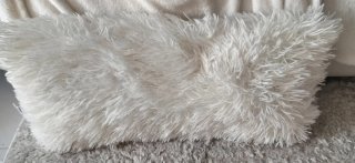 Cojín de Pelo Blanco