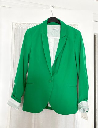 Blazer Stradivarius Verde Talla S