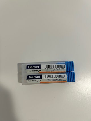 2 Fresas Garant 1,5mm