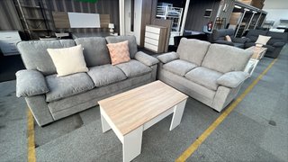 Conjunto de Sofás 3+2 Plazas Gris