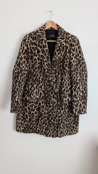 Abrigo Animal Print Zara