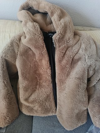 Abrigo de pelo Fórmula Joven beige