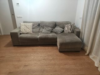 Sofá Chaise Longue Gris/beige (arena)