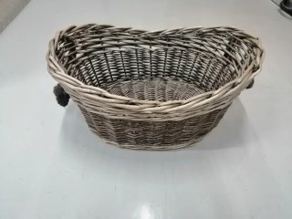 Cesto de Mimbre Gris