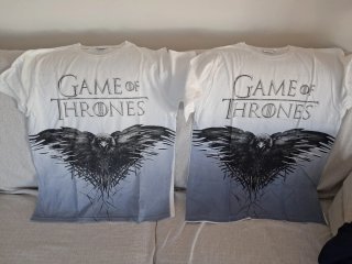 2 Camisetas Game of Thrones (L y XL)