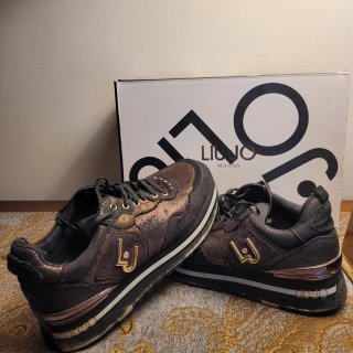 Zapatillas Liu Jo Milano Negras Talla38 plataforma