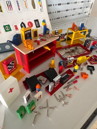 Lote Herramientas Taller Maqueta Escala 1:18