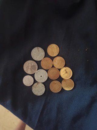 Lote de 12 monedas antiguas