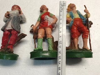 Set 3 Pastori per Presepe 15 cm