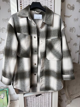Sobrecamisa Stradivarius Cuadros Talla XS