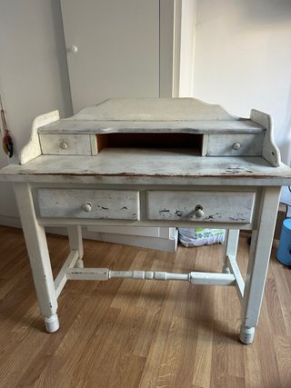 Escritorio de madera maciza estilo vintage