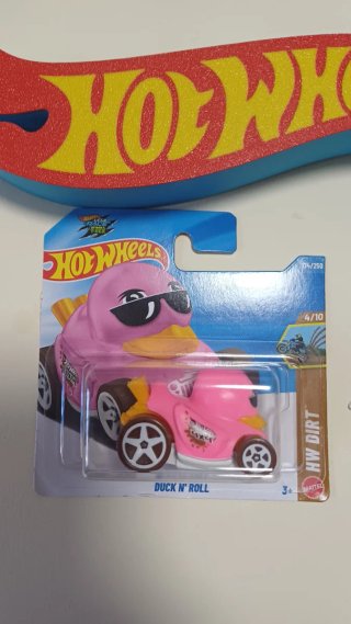 Hot Wheels Duck 'n Roll Rosado.