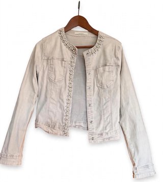 Chaqueta Vaquera Elástica con Pedrería