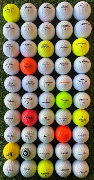 !OFERTA! Lote de 50 Pelotas de Golf Mixtas