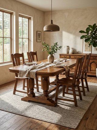 MESA DE SALÓN CON SILLAS