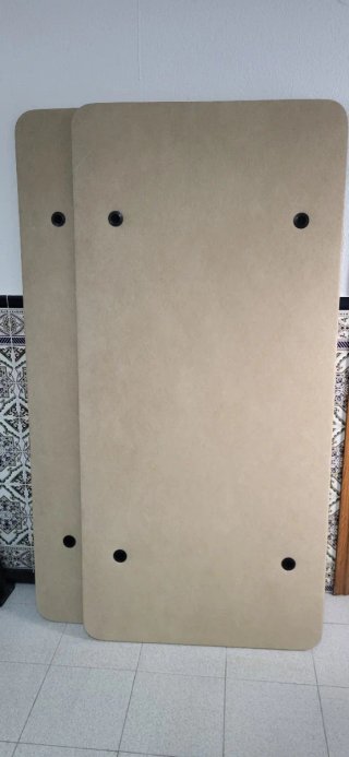 Set de 2 Bases Tapizadas con Canguro