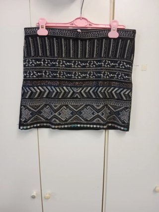 Falda con abalorios Talla L