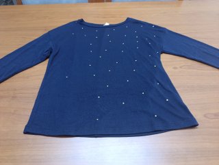 Camiseta Azul con Detalles Talla XS