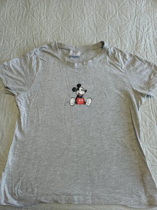 Camiseta Disney Mickey Mouse Gris