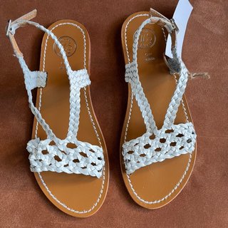Sandalias de Piel White Sun